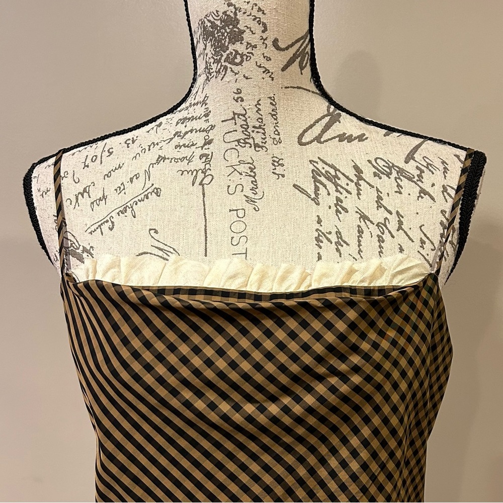 ANTONIO MELANI Brown and Cream Dress - Picture 11 of 12